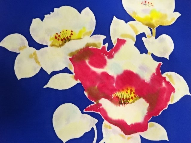 JAPANESE KIMONO / ANTIQUE NAGOYA OBI / SHIOZE / BRANCH FLOWER